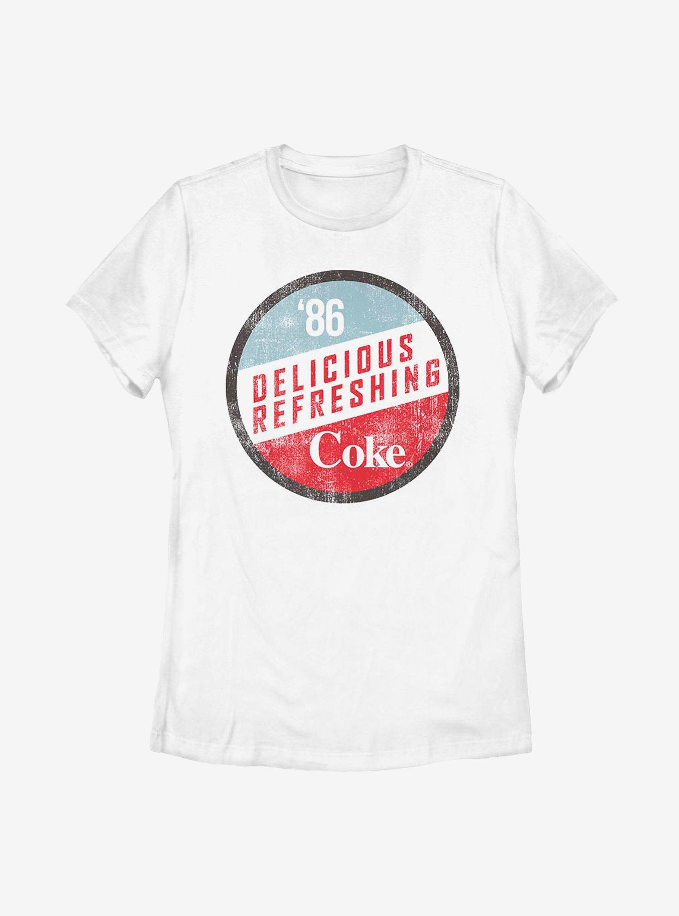 Coca-Cola Delicious Coke Womens T-Shirt, WHITE, hi-res