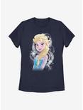 Disney Frozen Elsa Swirl Womens T-Shirt - BLUE | BoxLunch