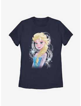 Disney Frozen Elsa Swirl Womens T-Shirt, NAVY, hi-res