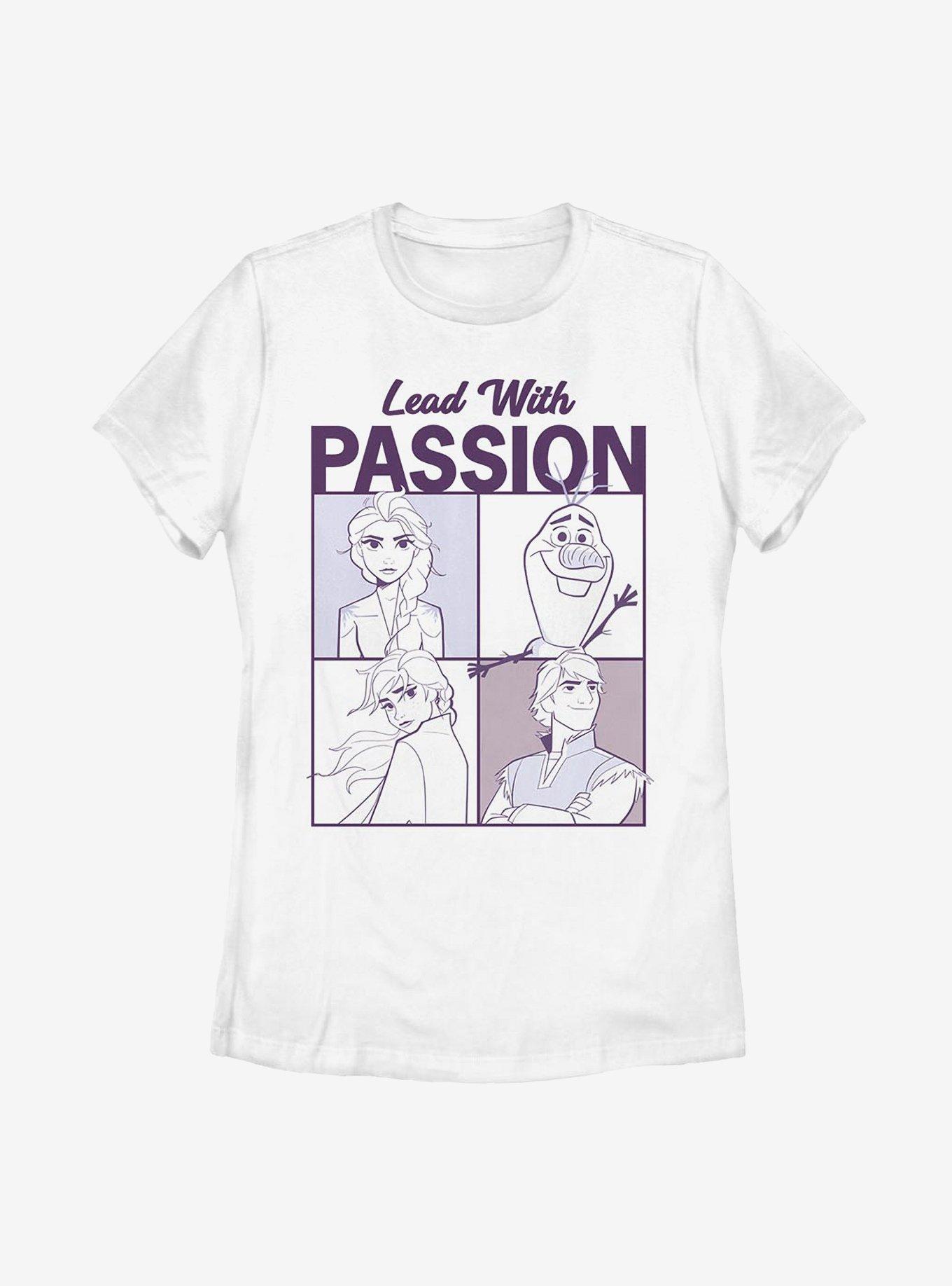 Disney Frozen 2 Lead With Passion Womens T-Shirt, WHITE, hi-res