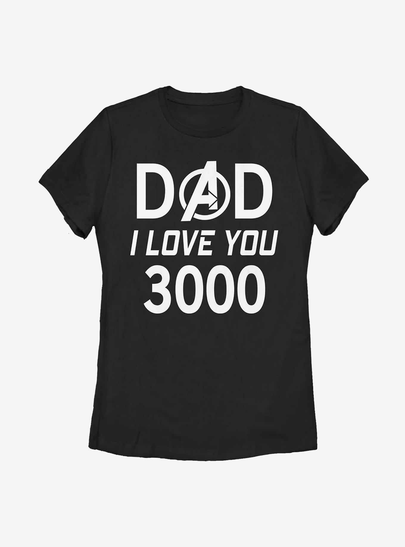 Marvel Iron Man Dad 3000 Womens T-Shirt
