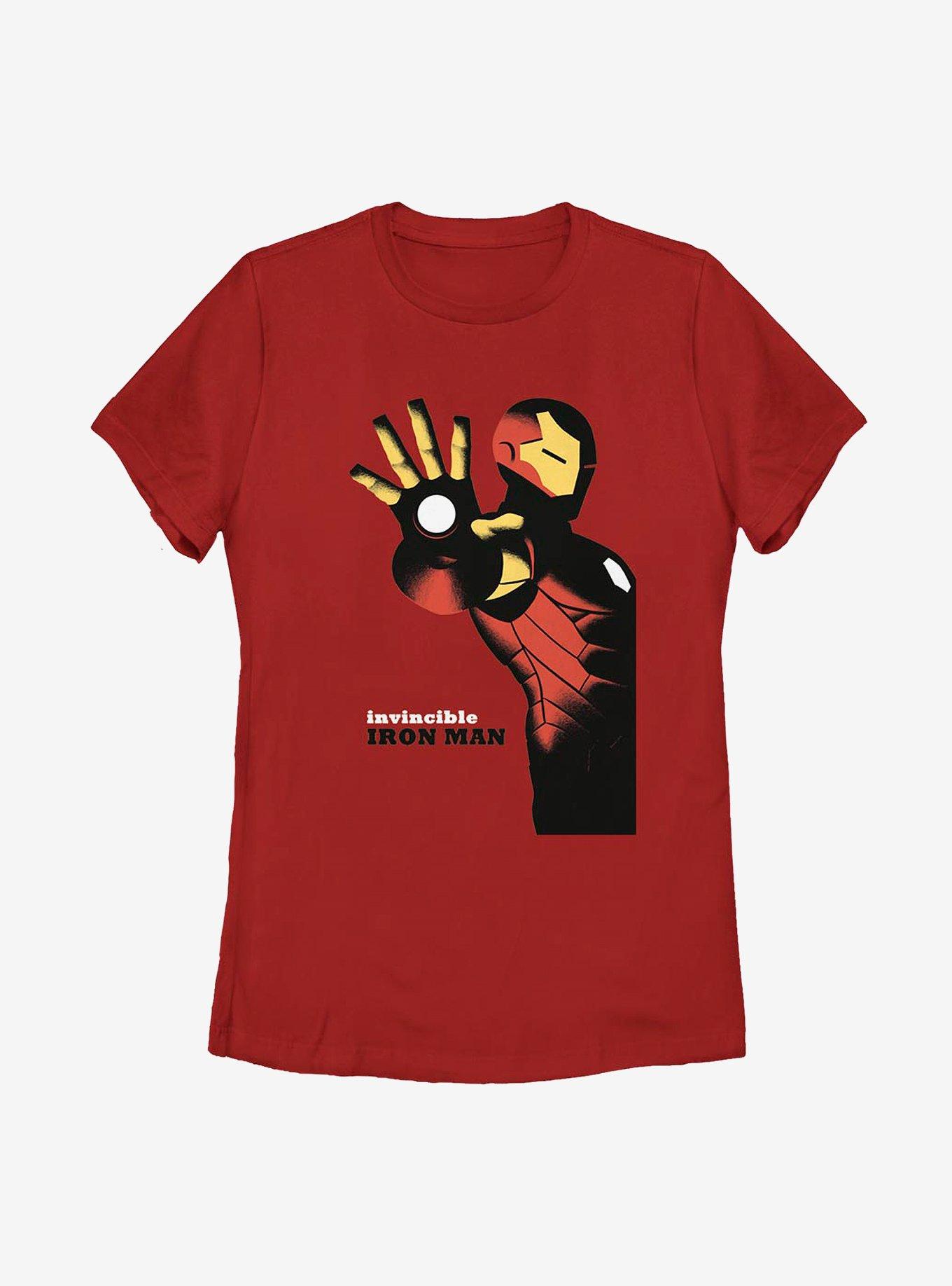 Marvel Iron Man Invincible Iron Man Womens T-Shirt, RED, hi-res