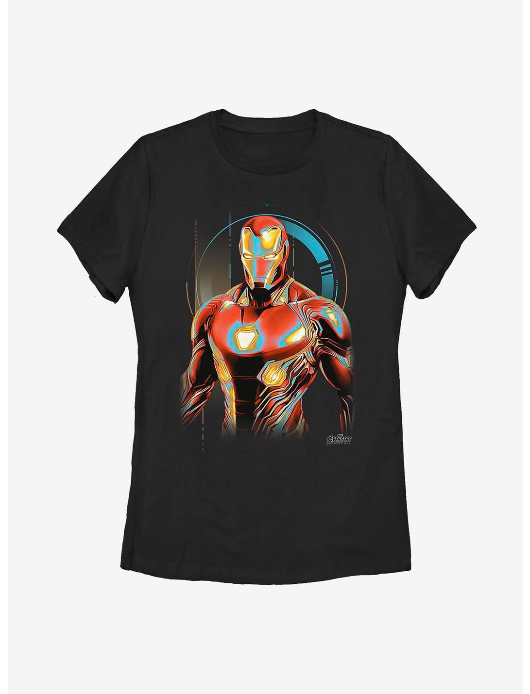 Marvel Iron Man Glow Womens T-Shirt, BLACK, hi-res
