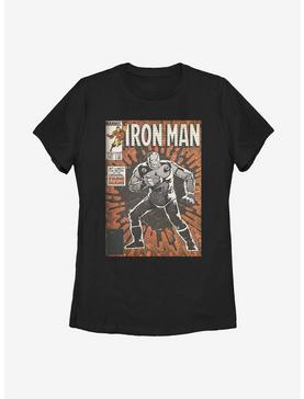 Marvel Iron Man Vintage Iron Man Comic Womens T-Shirt, , hi-res
