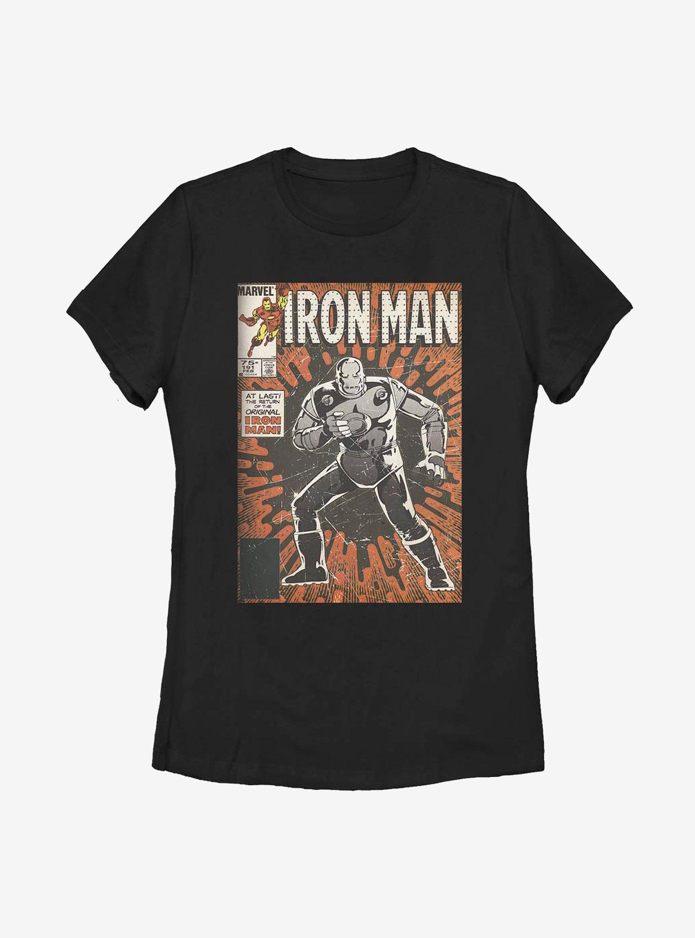 Marvel Iron Man Vintage Iron Man Comic Womens T-Shirt, , hi-res
