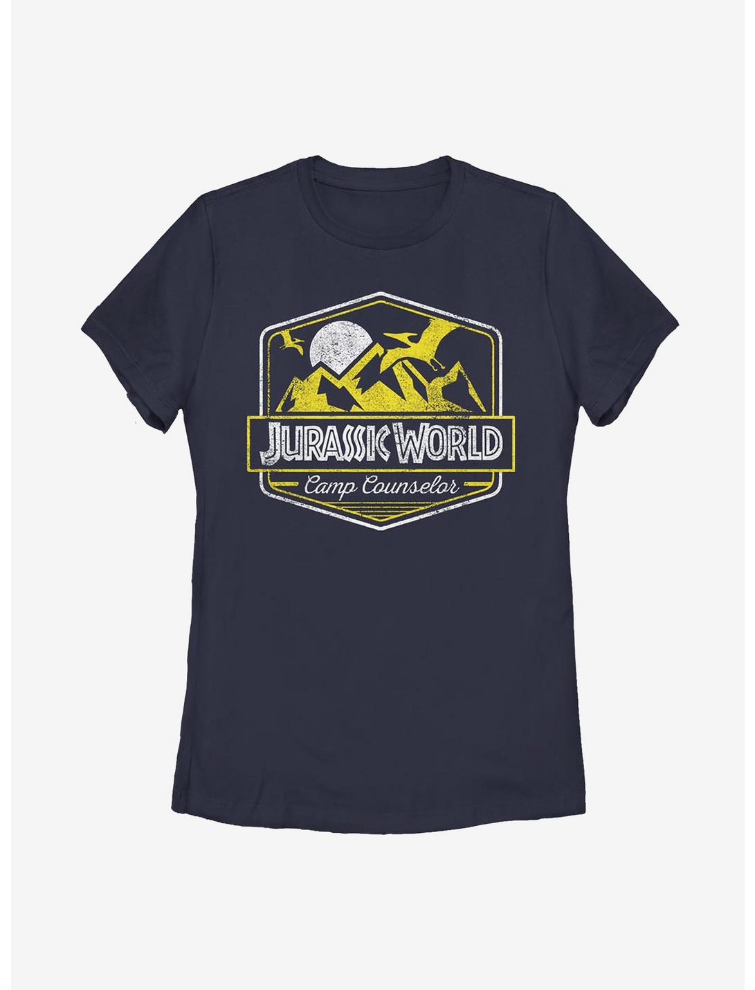 Jurassic World Camp Council Womens T-Shirt, NAVY, hi-res