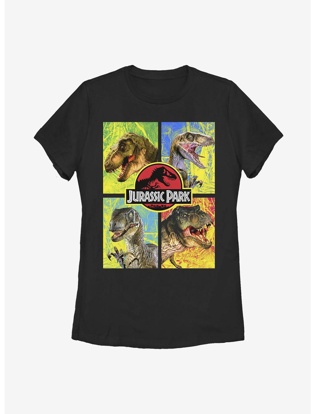 Jurassic World Face Time Womens T-Shirt, BLACK, hi-res