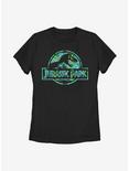 Jurassic World Floral Logo Womens T-Shirt, BLACK, hi-res
