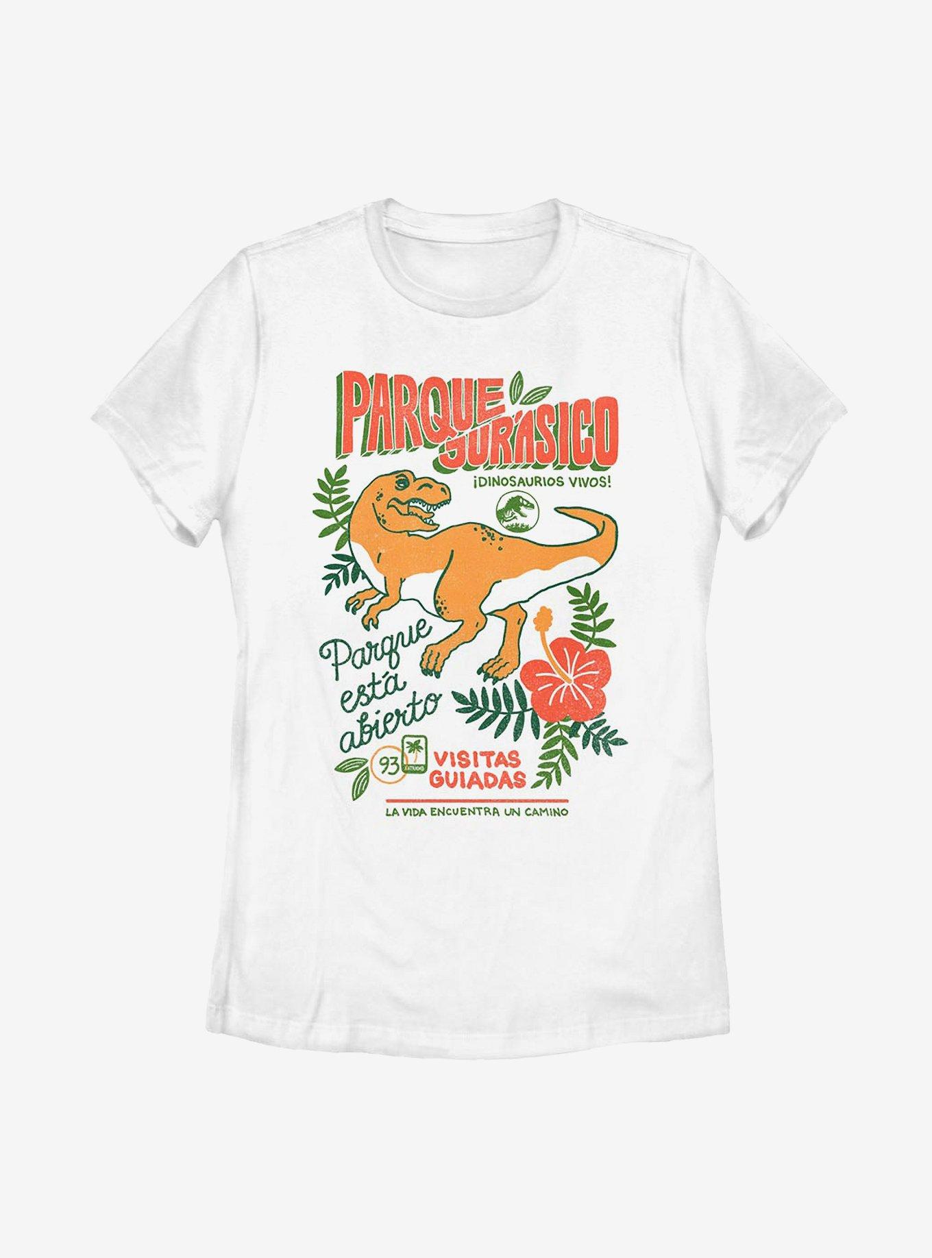 Jurassic World Vacation Dinos Womens T-Shirt, WHITE, hi-res