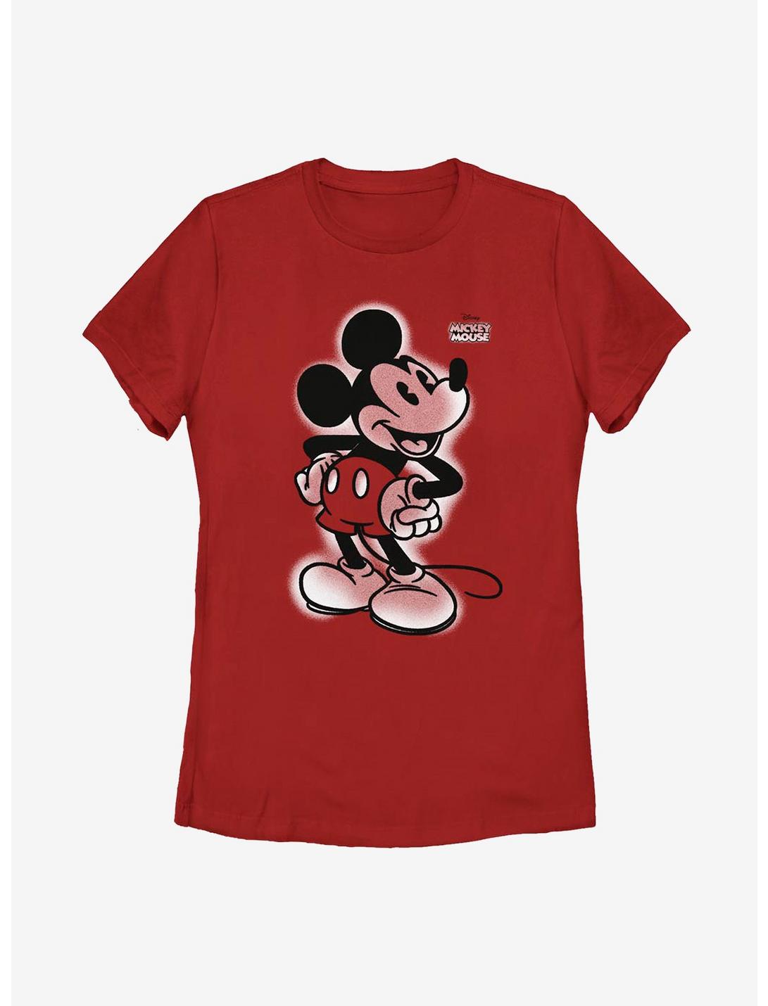 Disney Mickey Mouse Mickey Graffiti Womens T-Shirt, RED, hi-res
