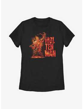 Marvel Spider-Man Molten Man Side Womens T-Shirt, , hi-res