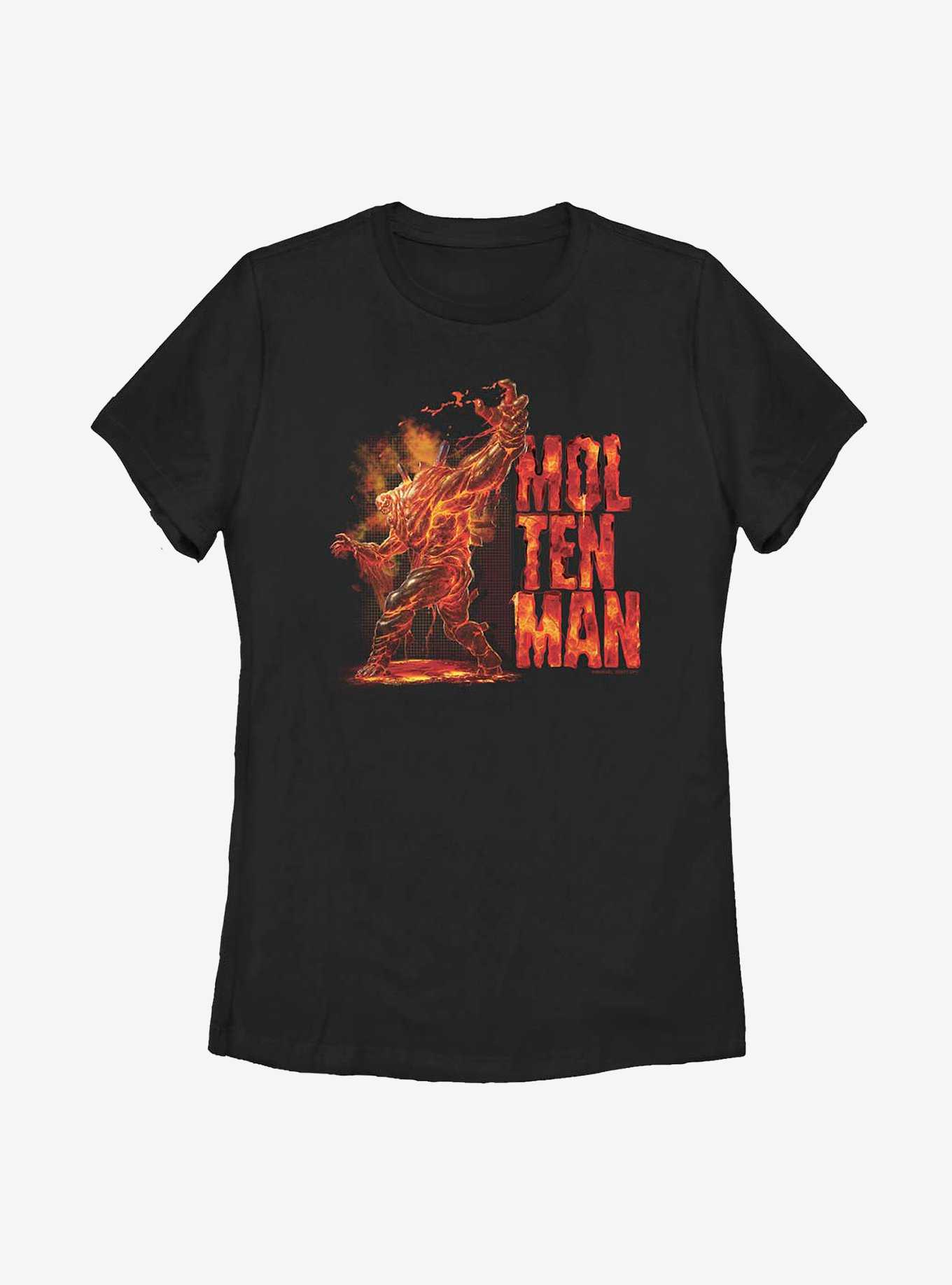 Marvel Spider-Man Molten Man Side Womens T-Shirt, , hi-res