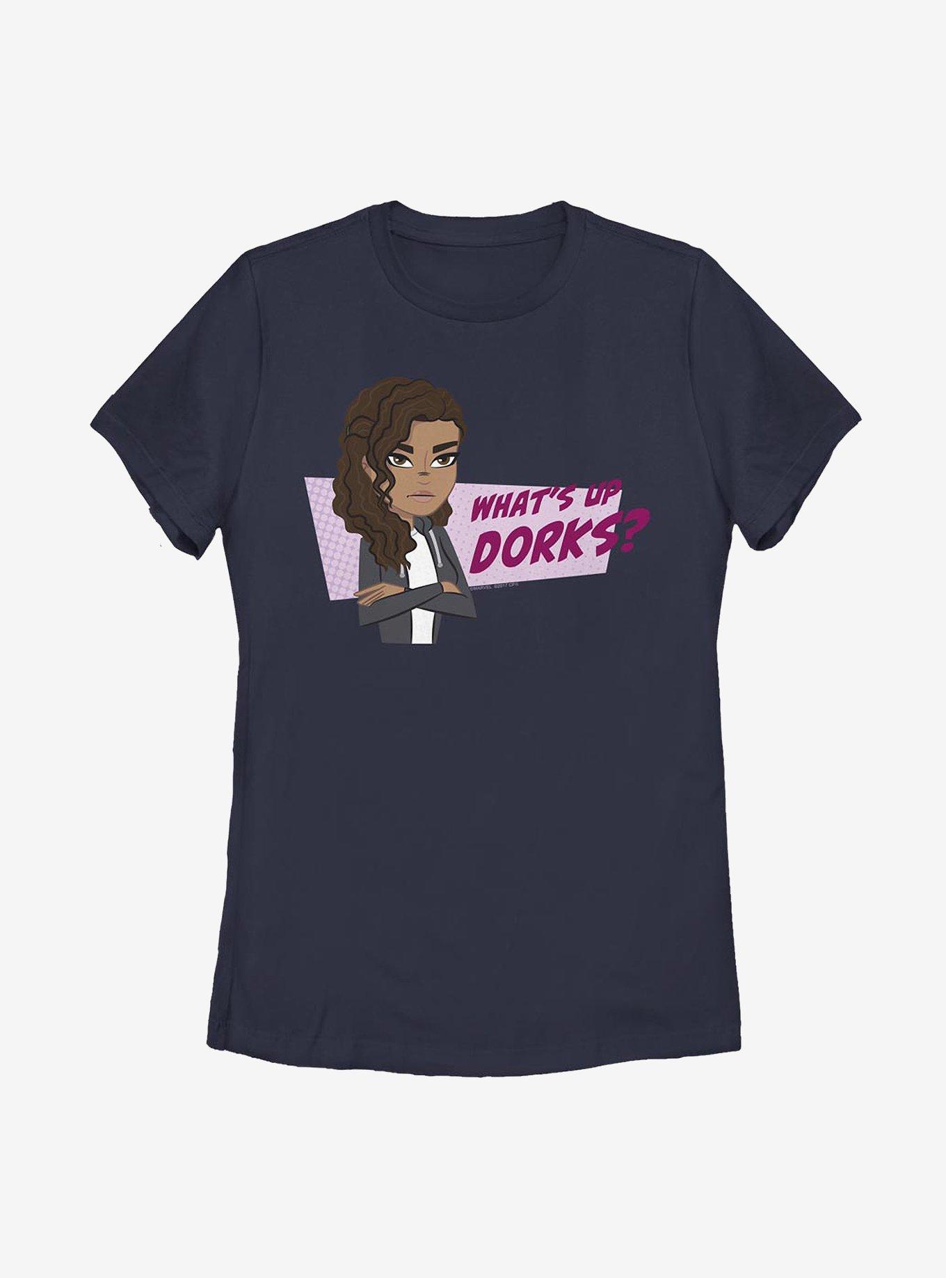 Marvel Spider-Man What's Up Dorks Womens T-Shirt, , hi-res