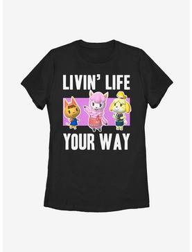 Nintendo Animal Crossing Living Life Womens T-Shirt, , hi-res