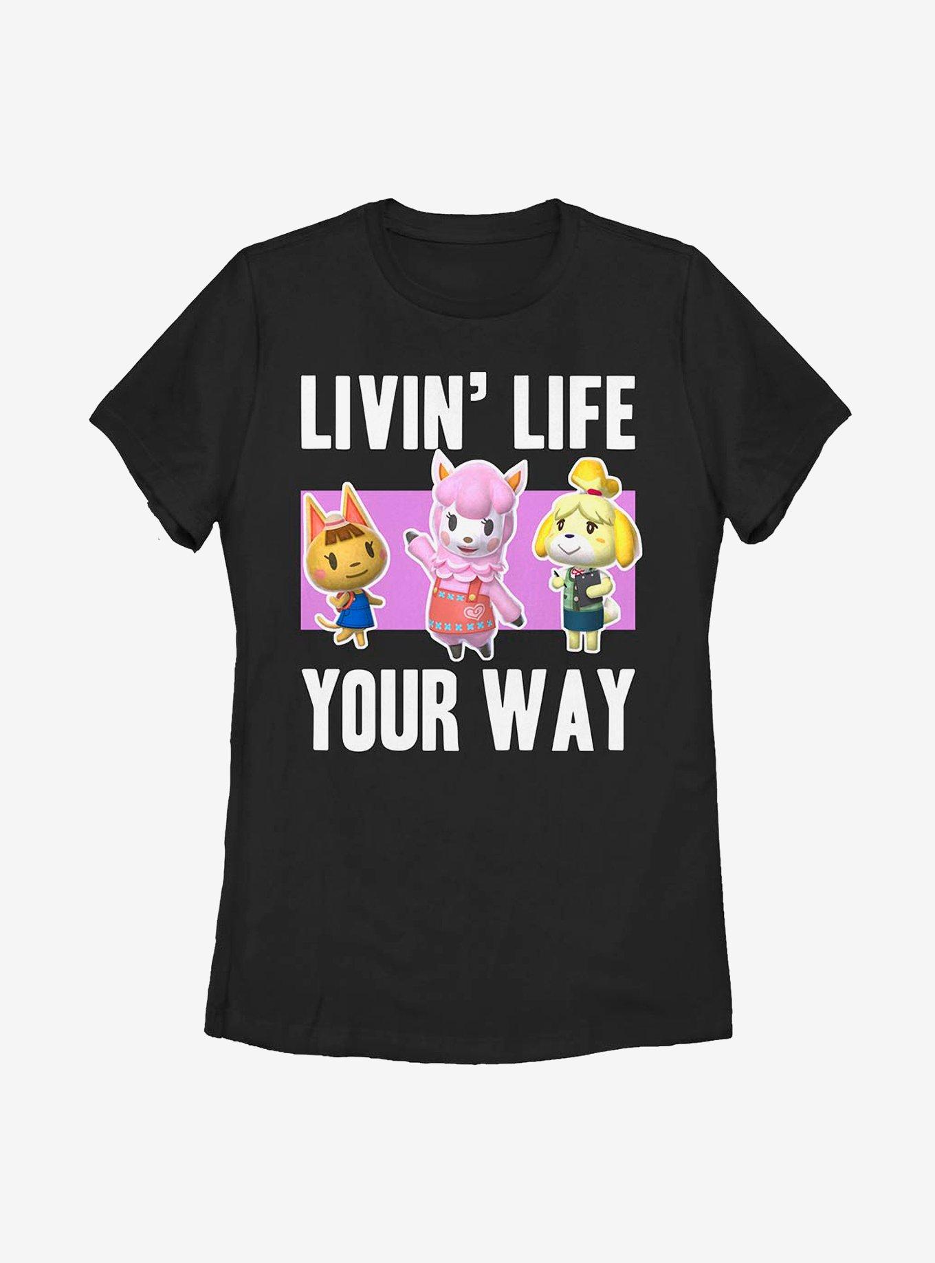 Nintendo Animal Crossing Living Life Womens T-Shirt, , hi-res
