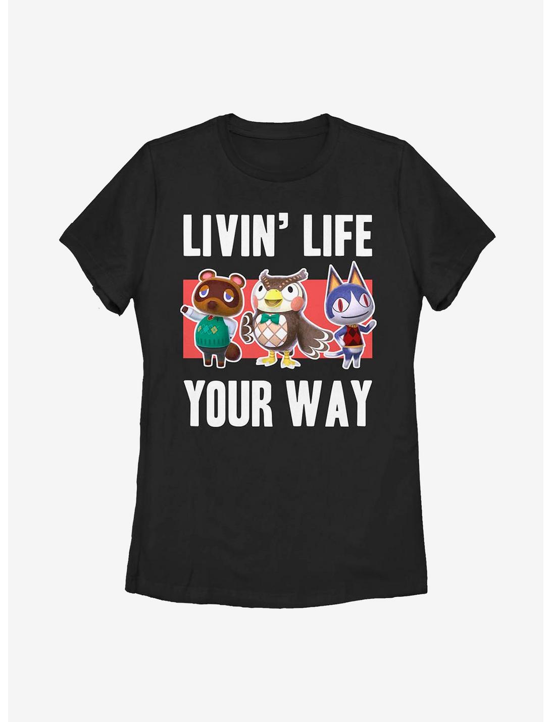Nintendo Animal Crossing Your Way Womens T-Shirt, BLACK, hi-res