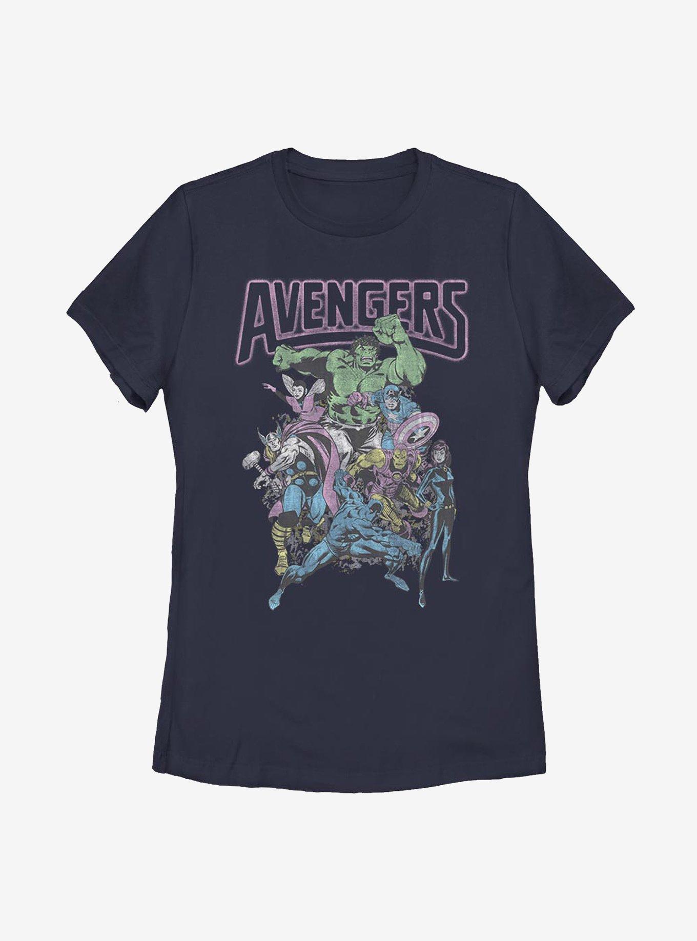 Marvel Avengers Band Tee Womens T-Shirt, NAVY, hi-res