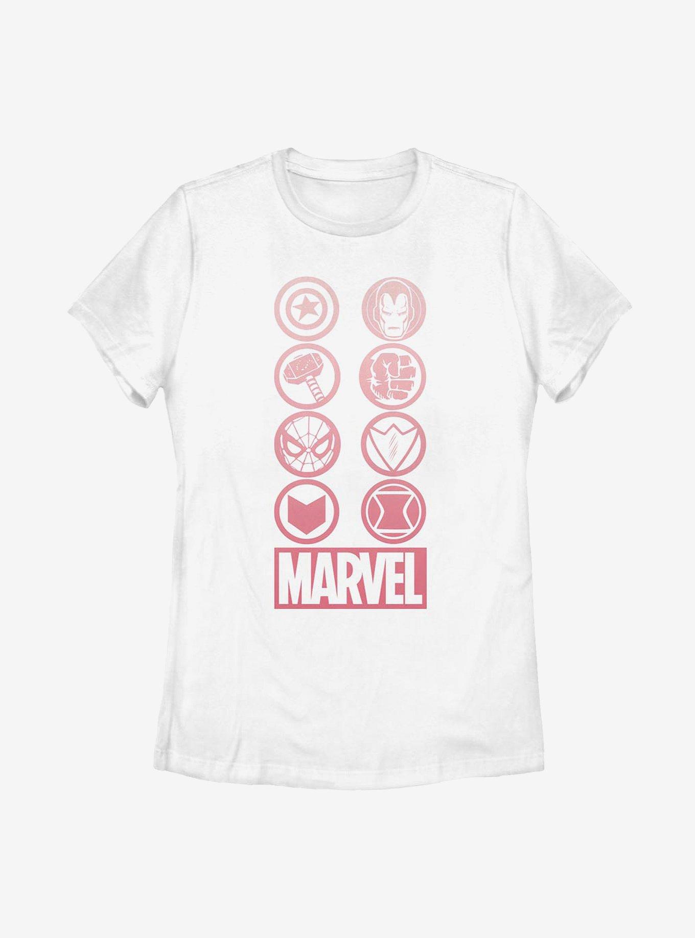 Marvel Avengers Gradient Icons Womens T-Shirt, , hi-res