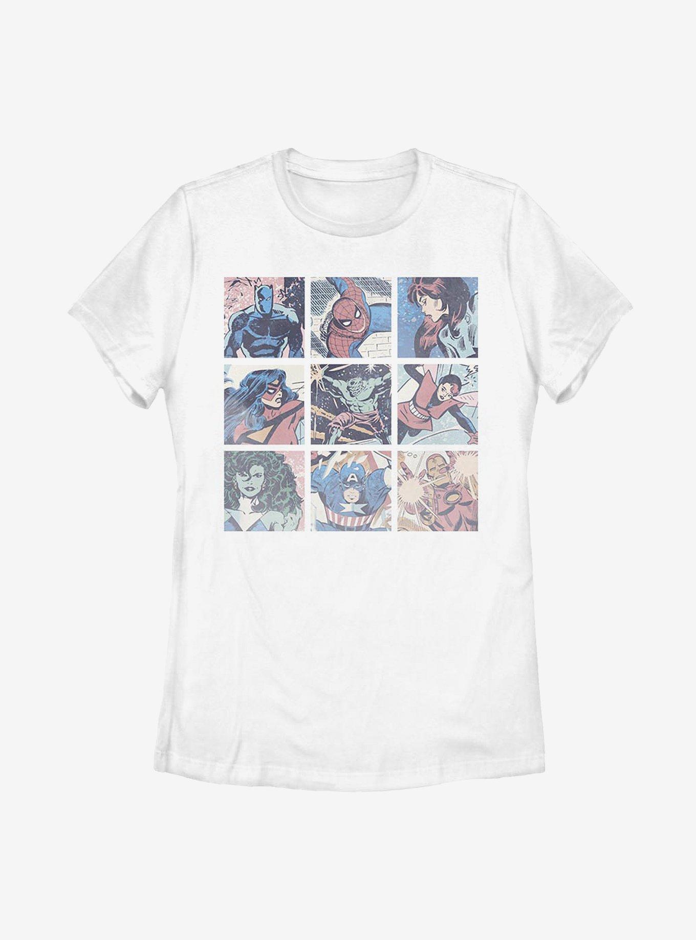 Marvel Avengers Pastel Heroes Womens T-Shirt, , hi-res
