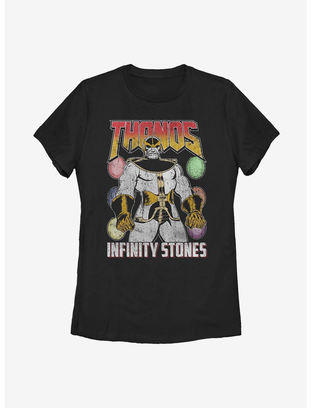 Marvel Avengers Thanos And The Infinity Stones Womens T-Shirt, BLACK, hi-res