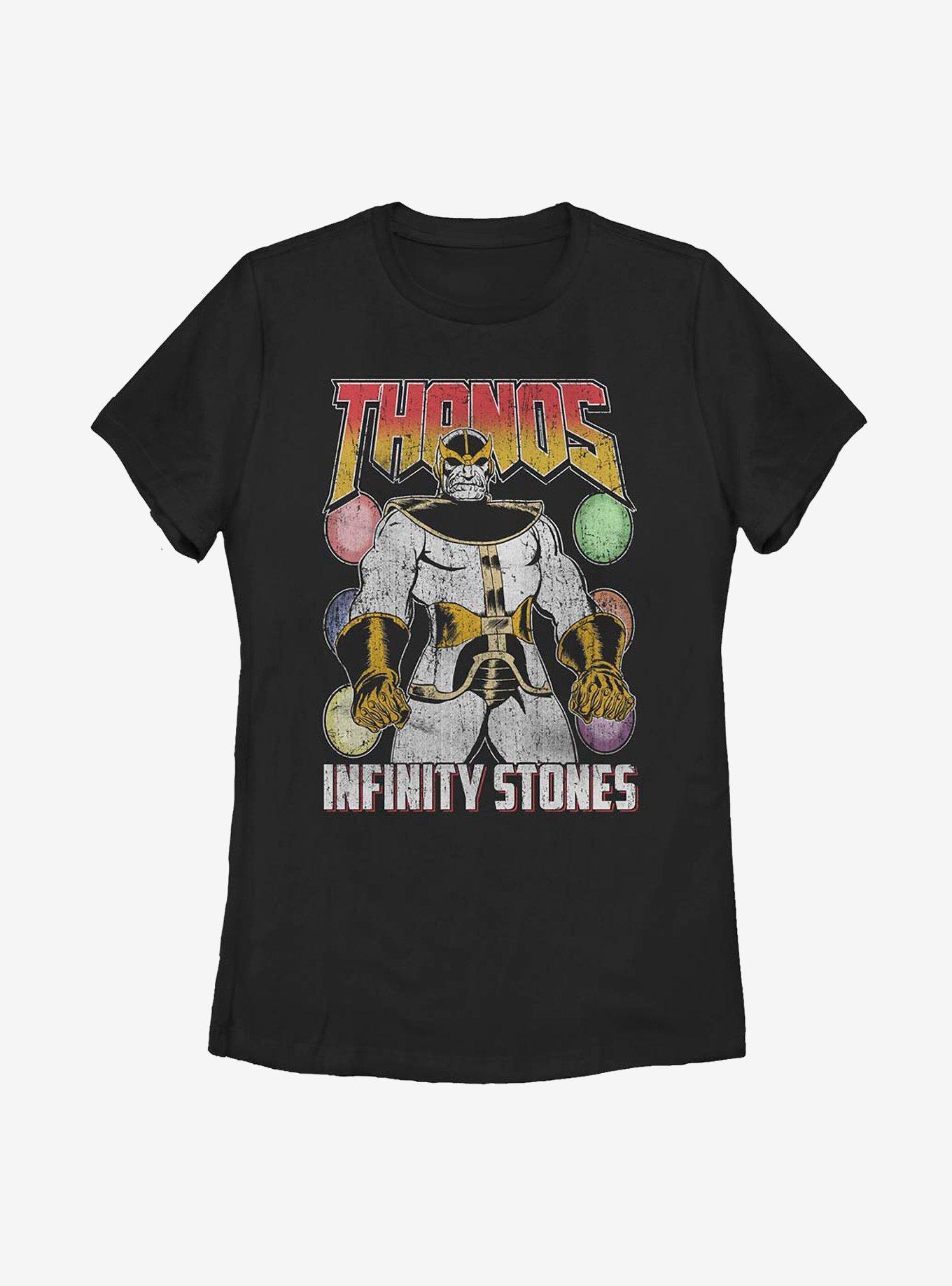Marvel Avengers Thanos And The Infinity Stones Womens T-Shirt, BLACK, hi-res