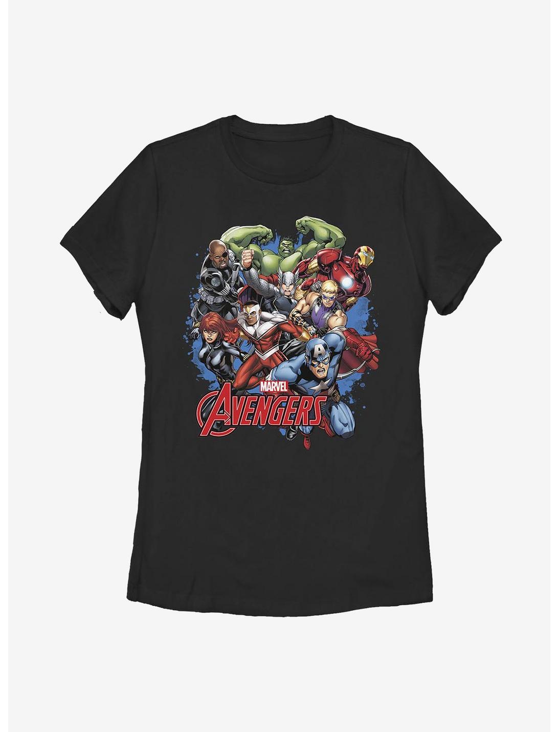 Marvel Avengers Assemblage Womens T-Shirt, BLACK, hi-res
