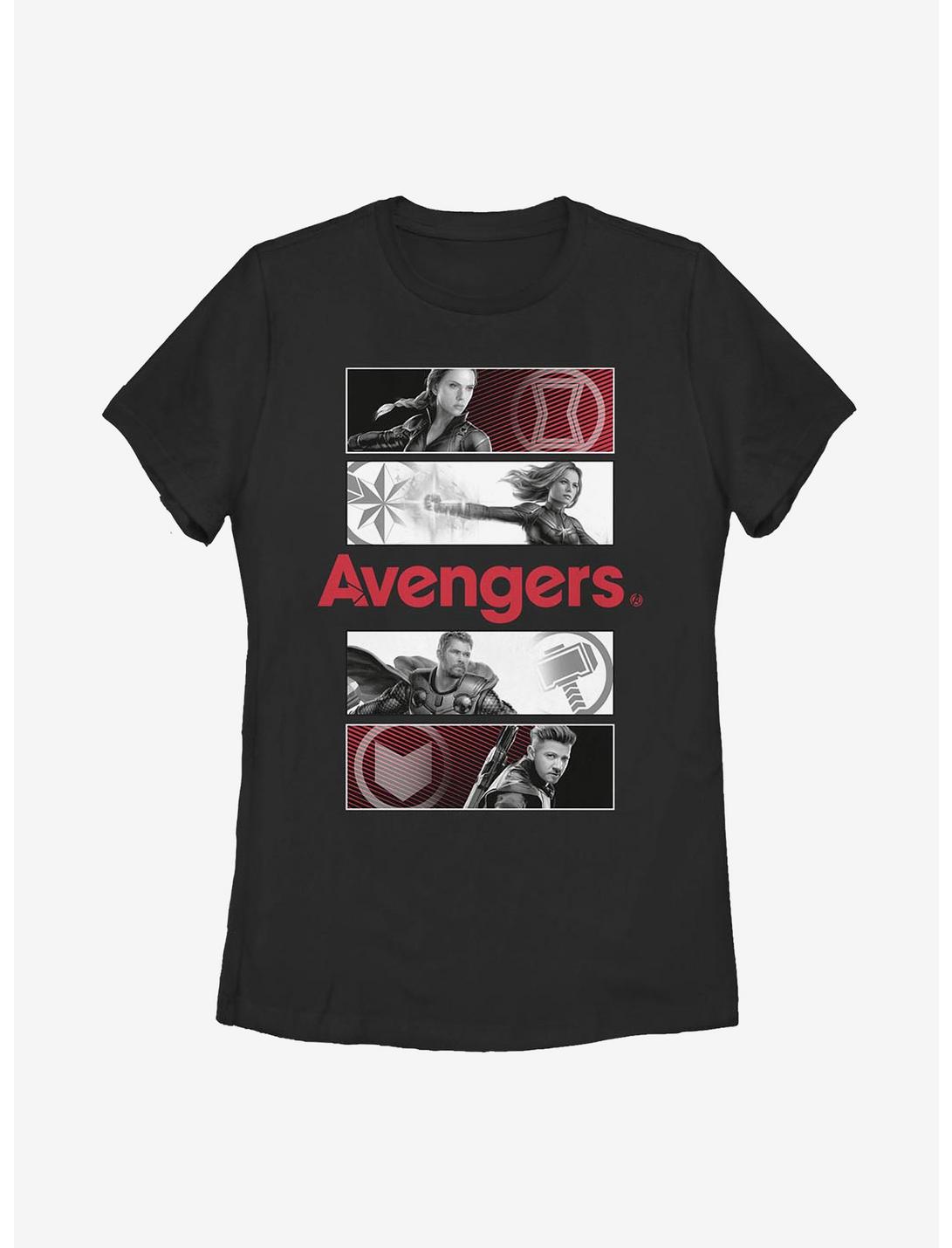 Marvel Avengers Color Pop Womens T-Shirt, BLACK, hi-res