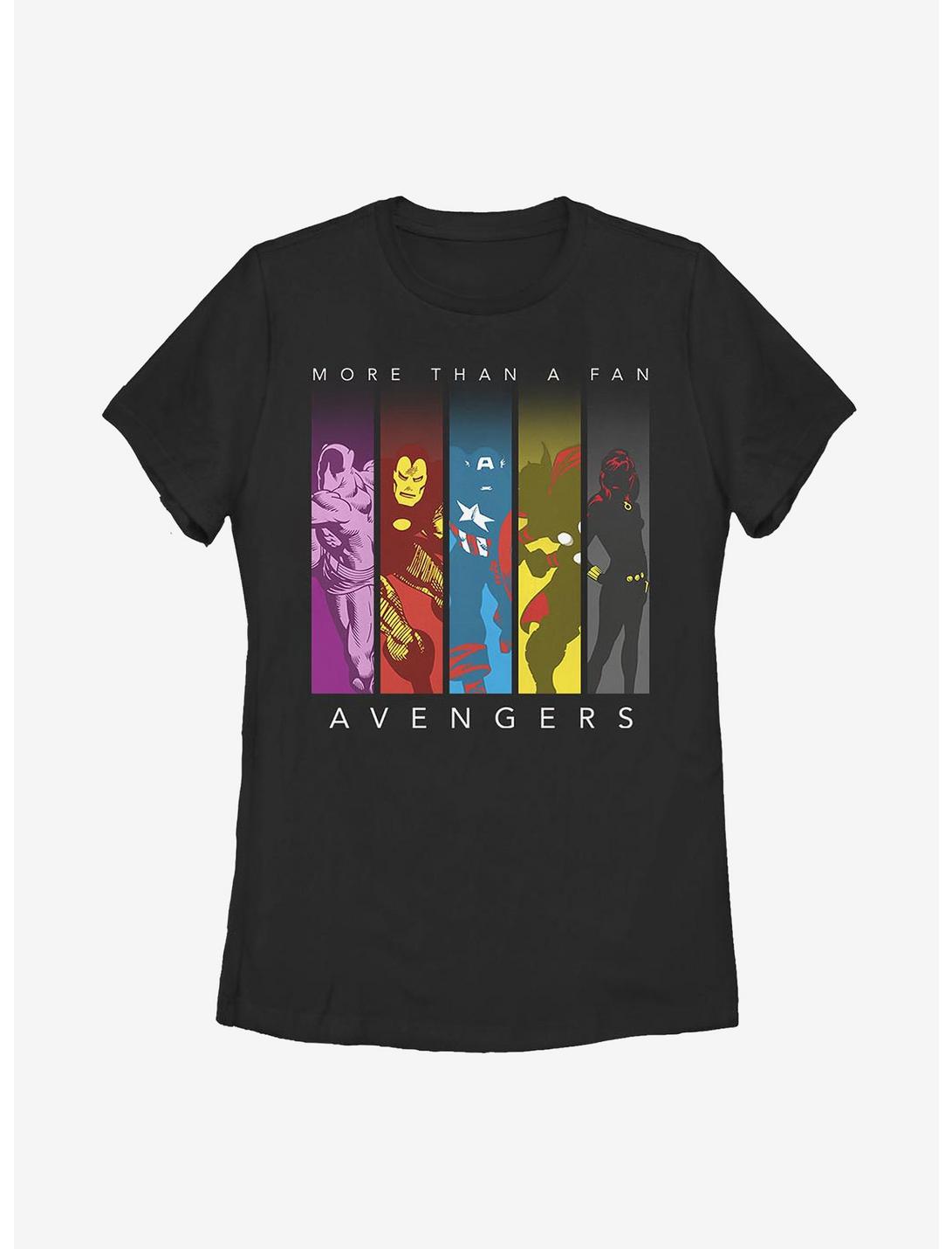 Marvel Avengers Fan Favs Womens T-Shirt, BLACK, hi-res