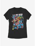 Marvel Avengers Hero Dad Heros Womens T-Shirt, BLACK, hi-res