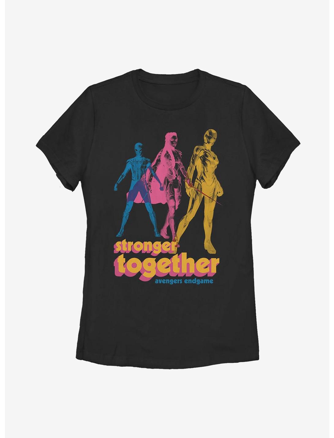 Marvel Avengers Stronger Together Womens T-Shirt, BLACK, hi-res
