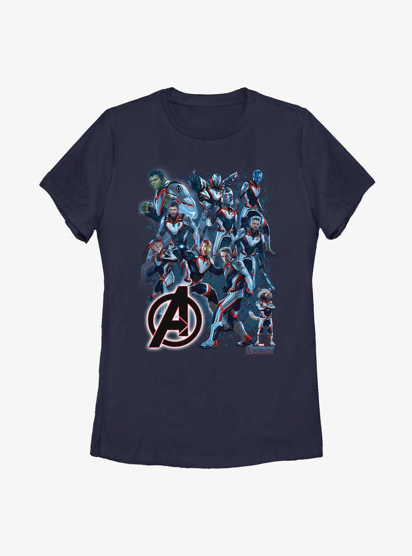 Marvel Avengers Suit Group Womens T-Shirt, , hi-res