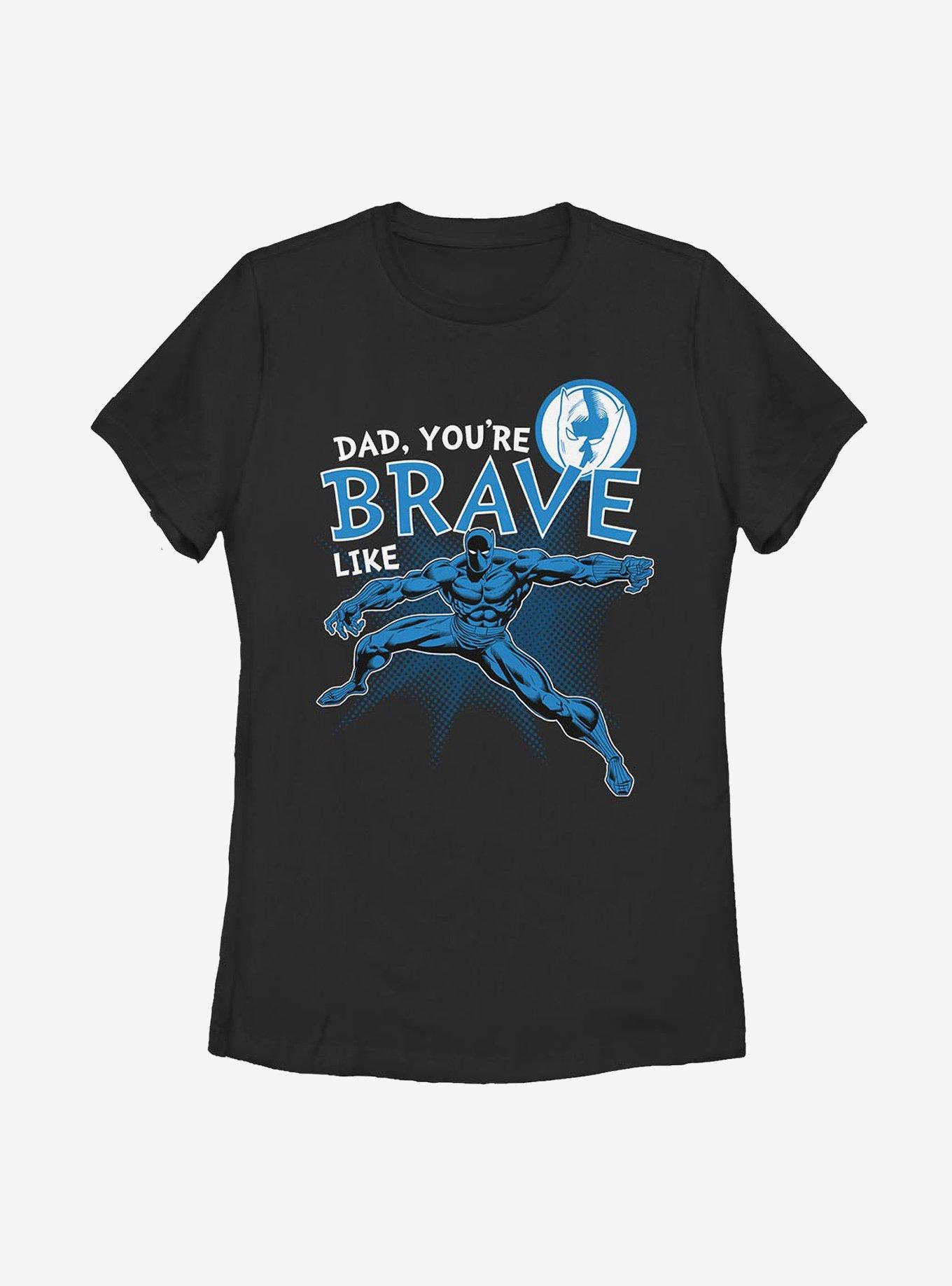 Marvel Black Panther Brave Like Dad Womens T-Shirt, BLACK, hi-res