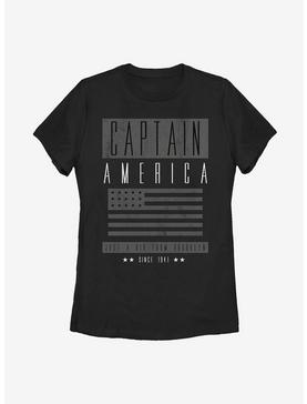 Marvel Captain America Greyout Cap Womens T-Shirt, , hi-res