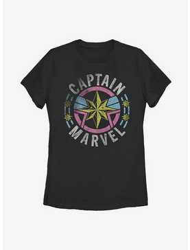 Captain Marvel 90s Capt. Marvel Logo Womens T-Shirt, , hi-res