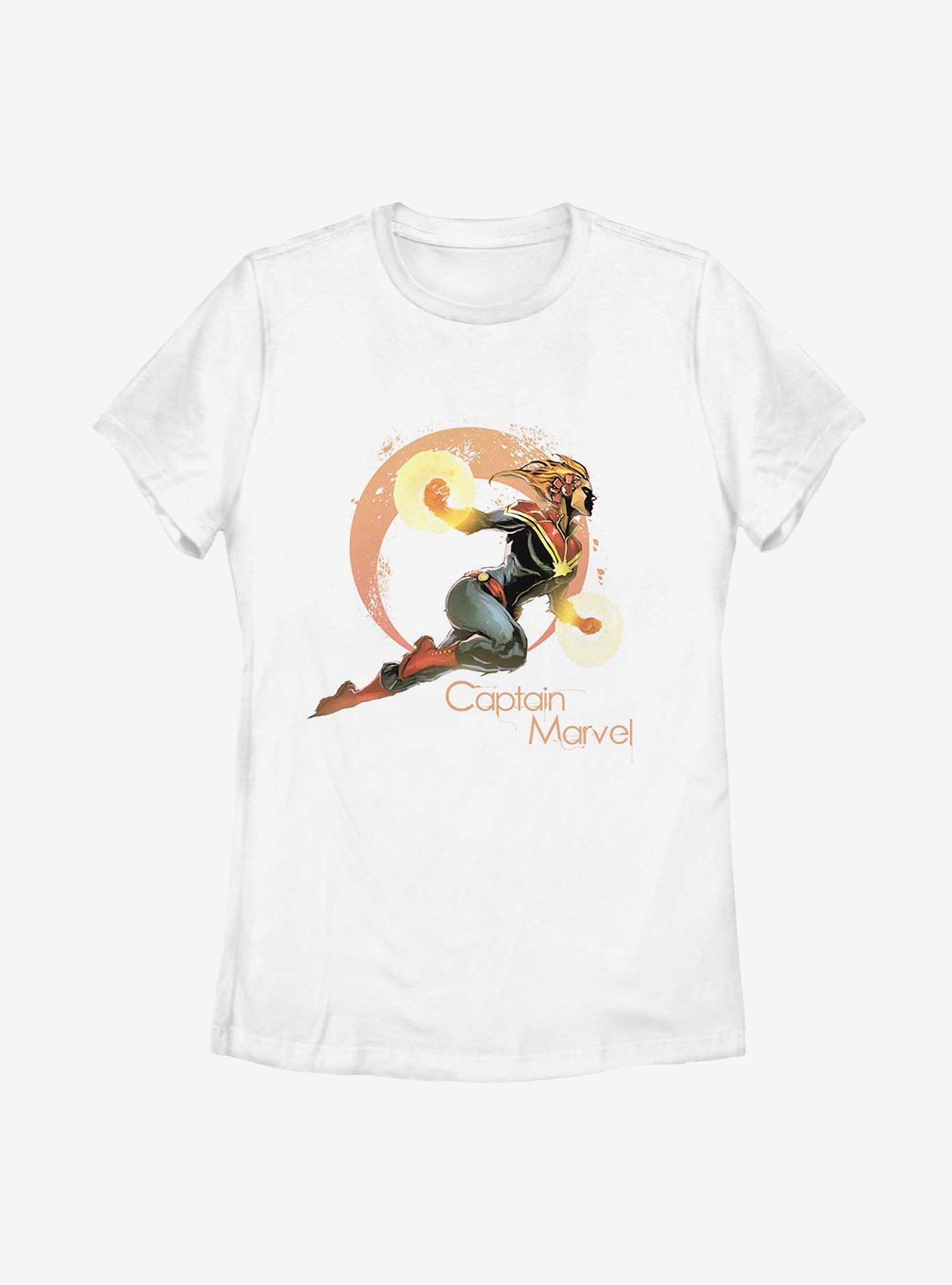 Captain Marvel Captain Circle Womens T-Shirt, , hi-res
