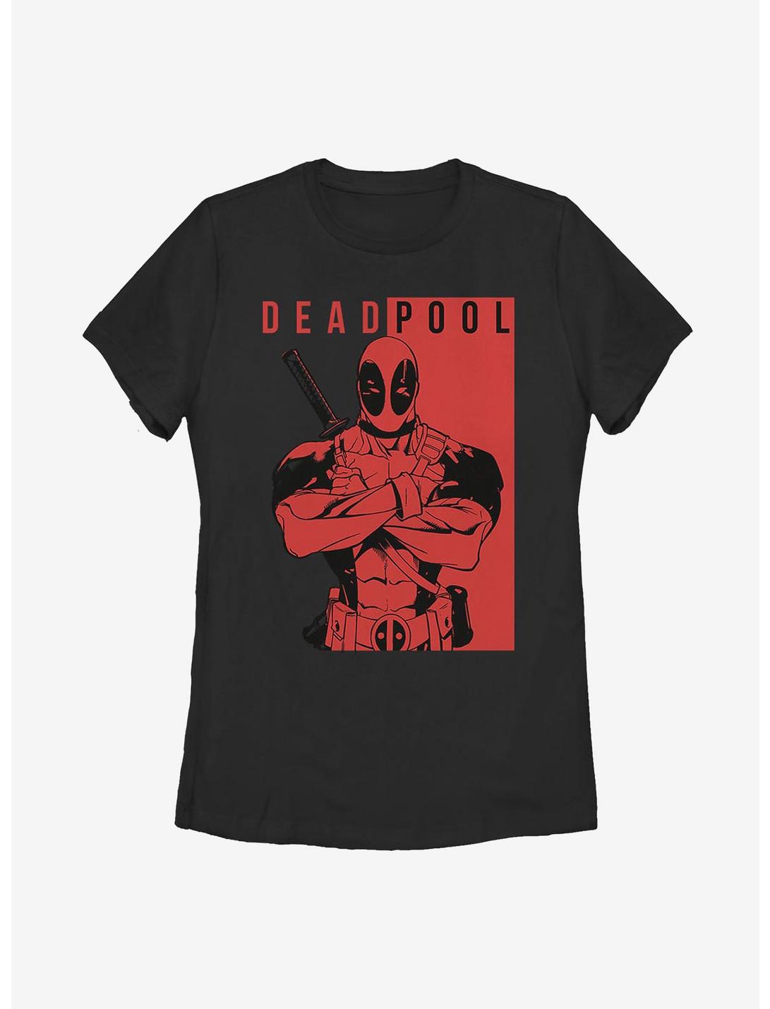 Marvel Deadpool Police Womens T-Shirt, BLACK, hi-res