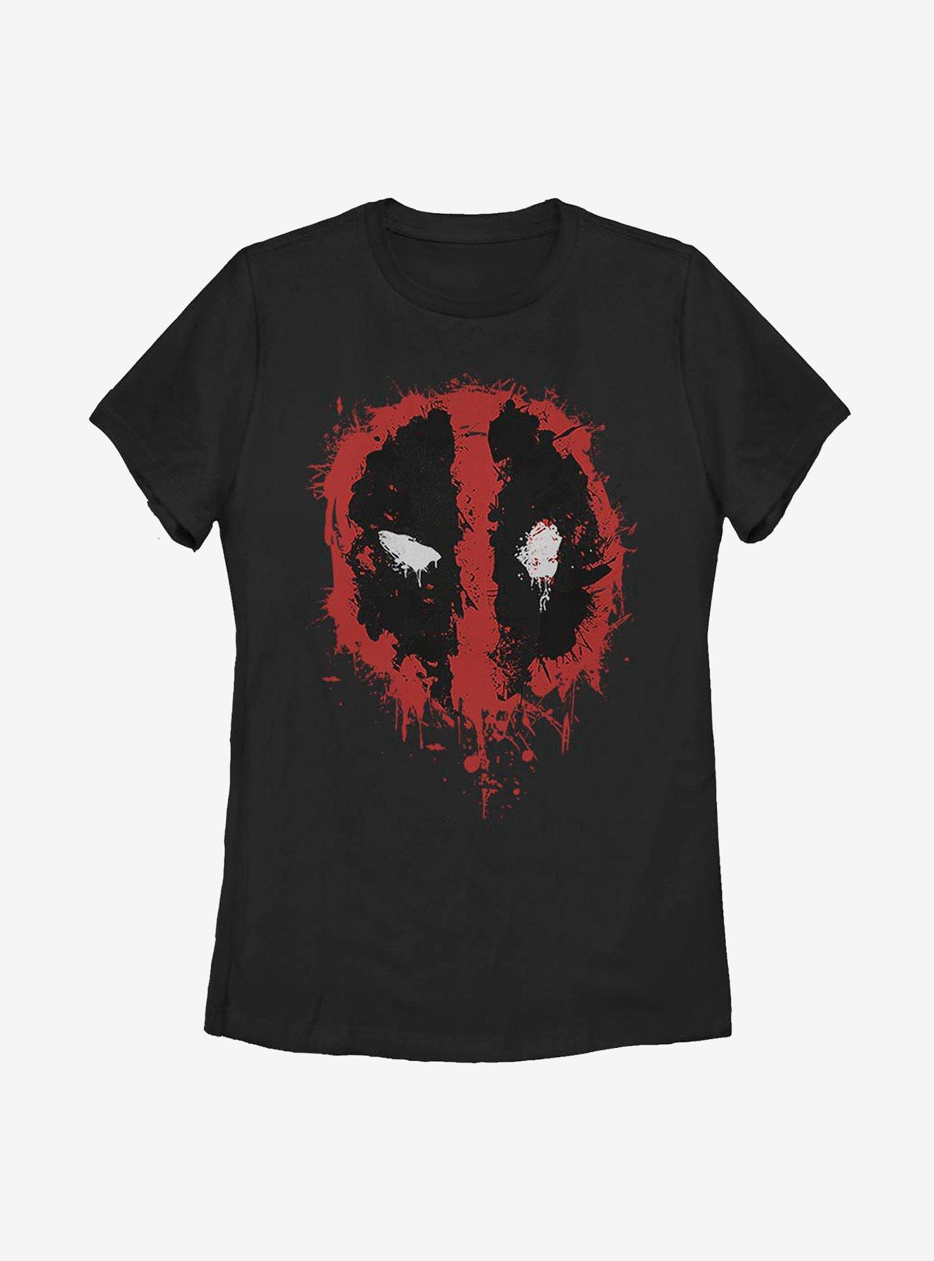 Marvel Deadpool Splatter Icon Womens T-Shirt, , hi-res