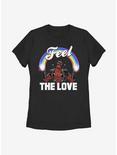 Marvel Deadpool Feel The Love Womens T-Shirt, BLACK, hi-res