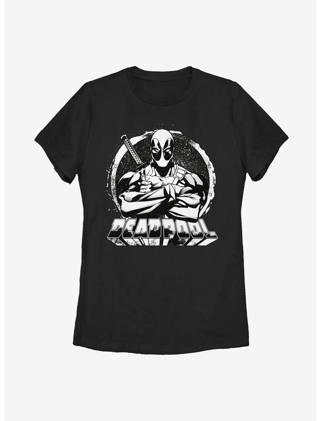 Marvel Deadpool For Hire Womens T-Shirt, BLACK, hi-res