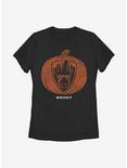 Marvel Guardians Of The Galaxy Groot Pumpkin Womens T-Shirt, BLACK, hi-res