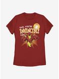 Marvel Iron Man Invincible Like Dad Womens T-Shirt, RED, hi-res