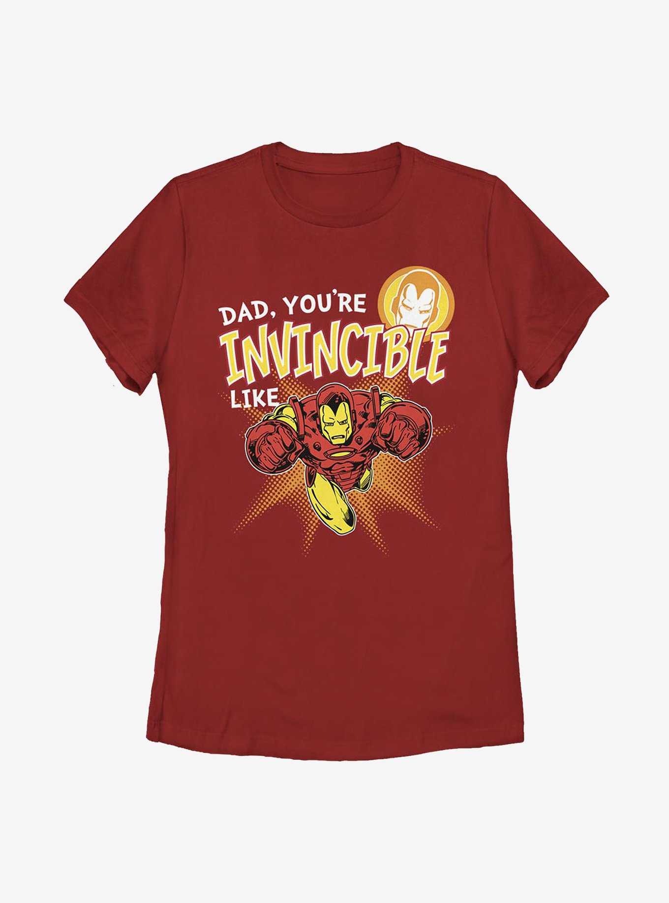 Marvel Iron Man Invincible Like Dad Womens T-Shirt, , hi-res