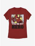 Marvel Iron Man Iron Hero Womens T-Shirt, RED, hi-res