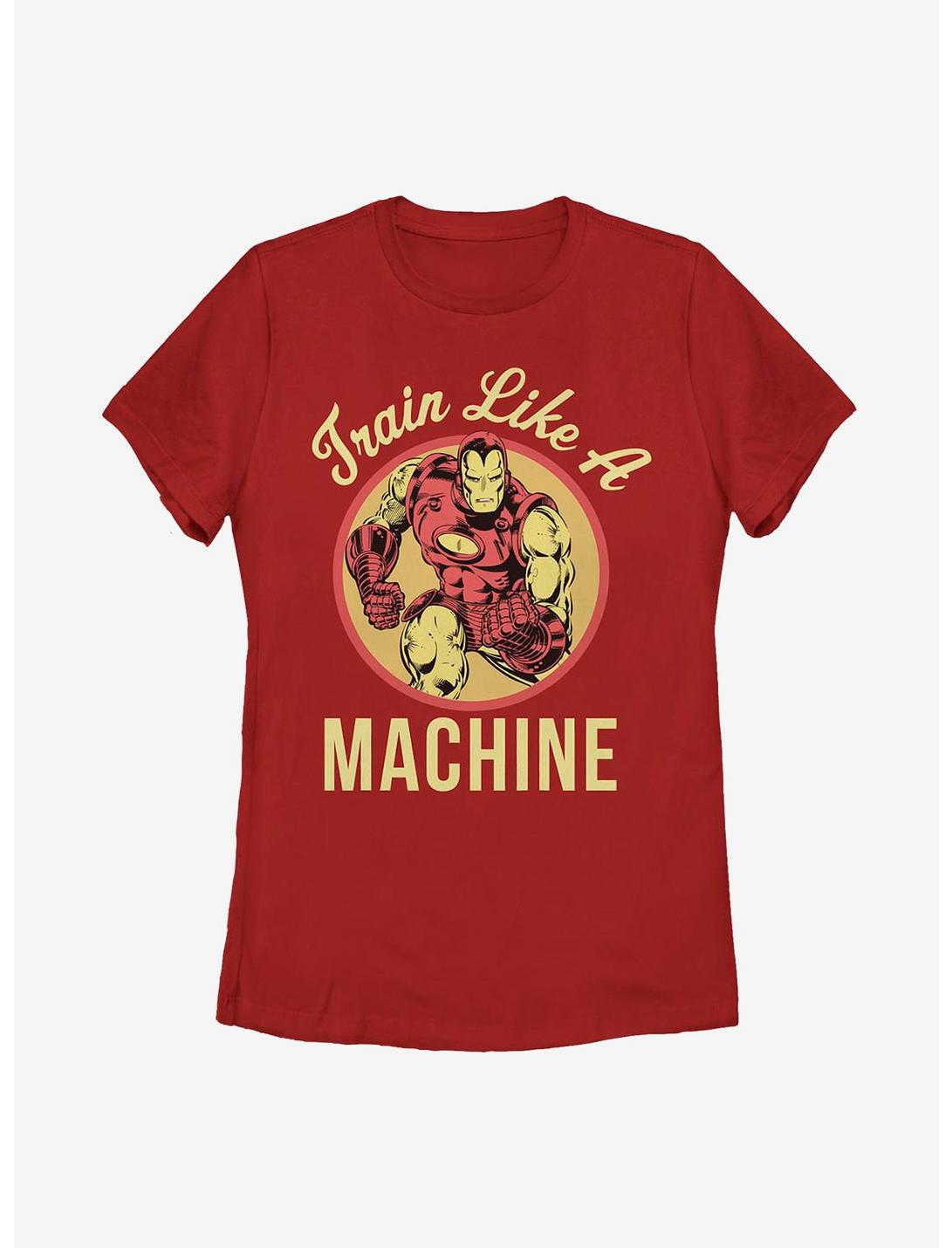 Marvel Iron Man Like A Machine Womens T-Shirt, RED, hi-res