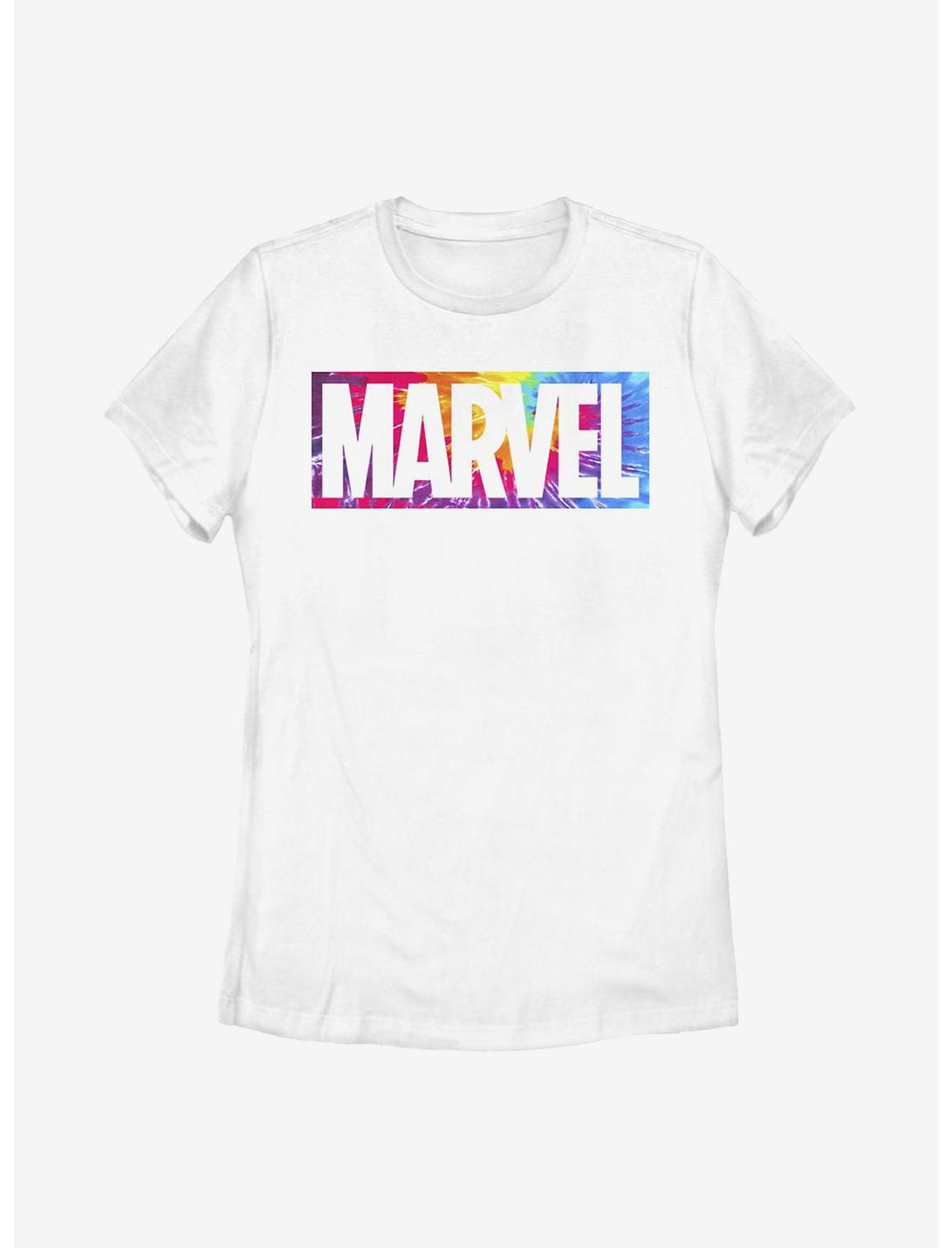 Marvel Brick Tie-Dye Womens T-Shirt, WHITE, hi-res