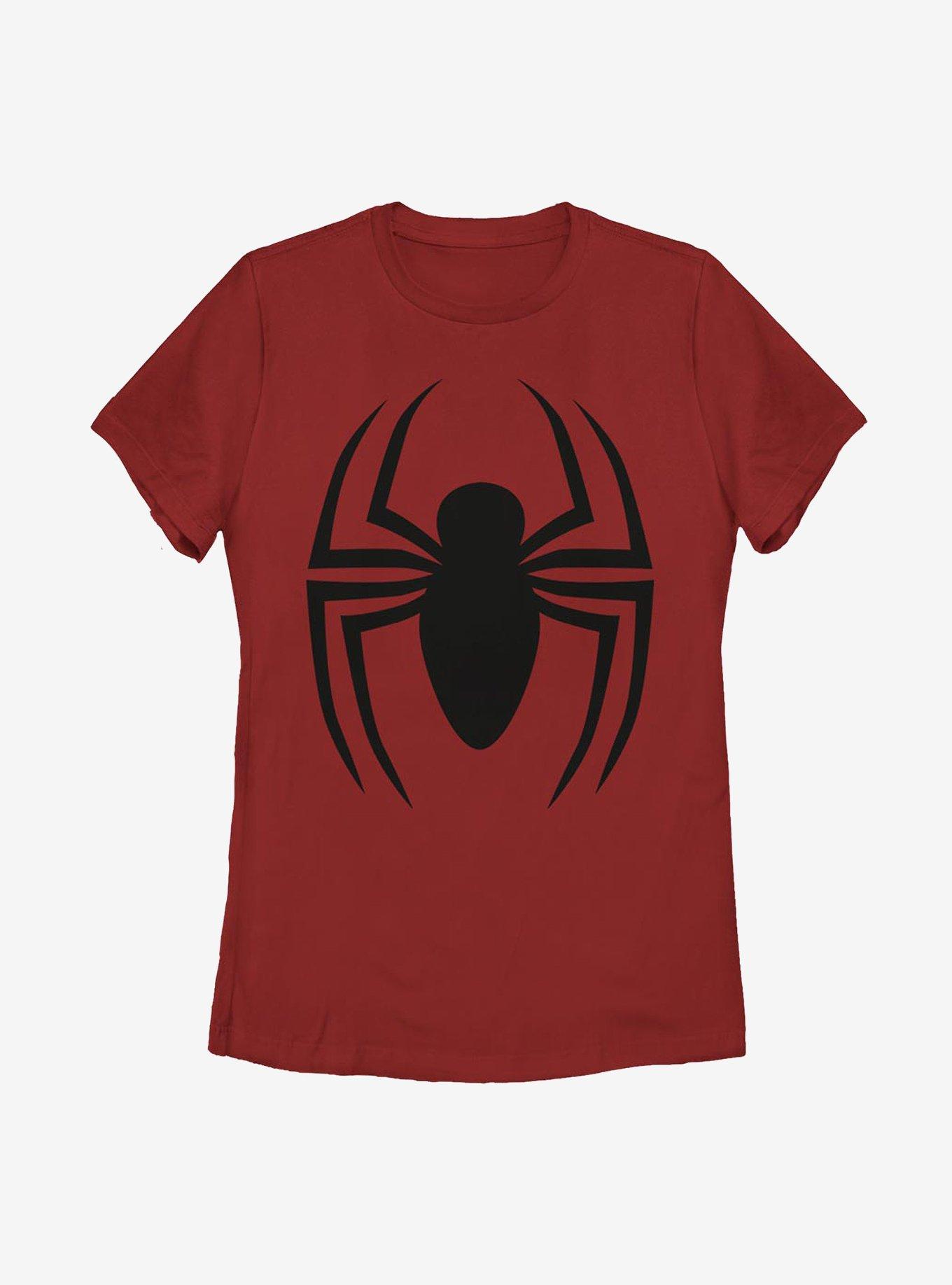 Marvel Spider-Man Ultimate Logo Womens T-Shirt, RED, hi-res