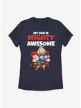 Marvel Thor My Dad Is Mighty Awesome Womens T-Shirt, NAVY, hi-res