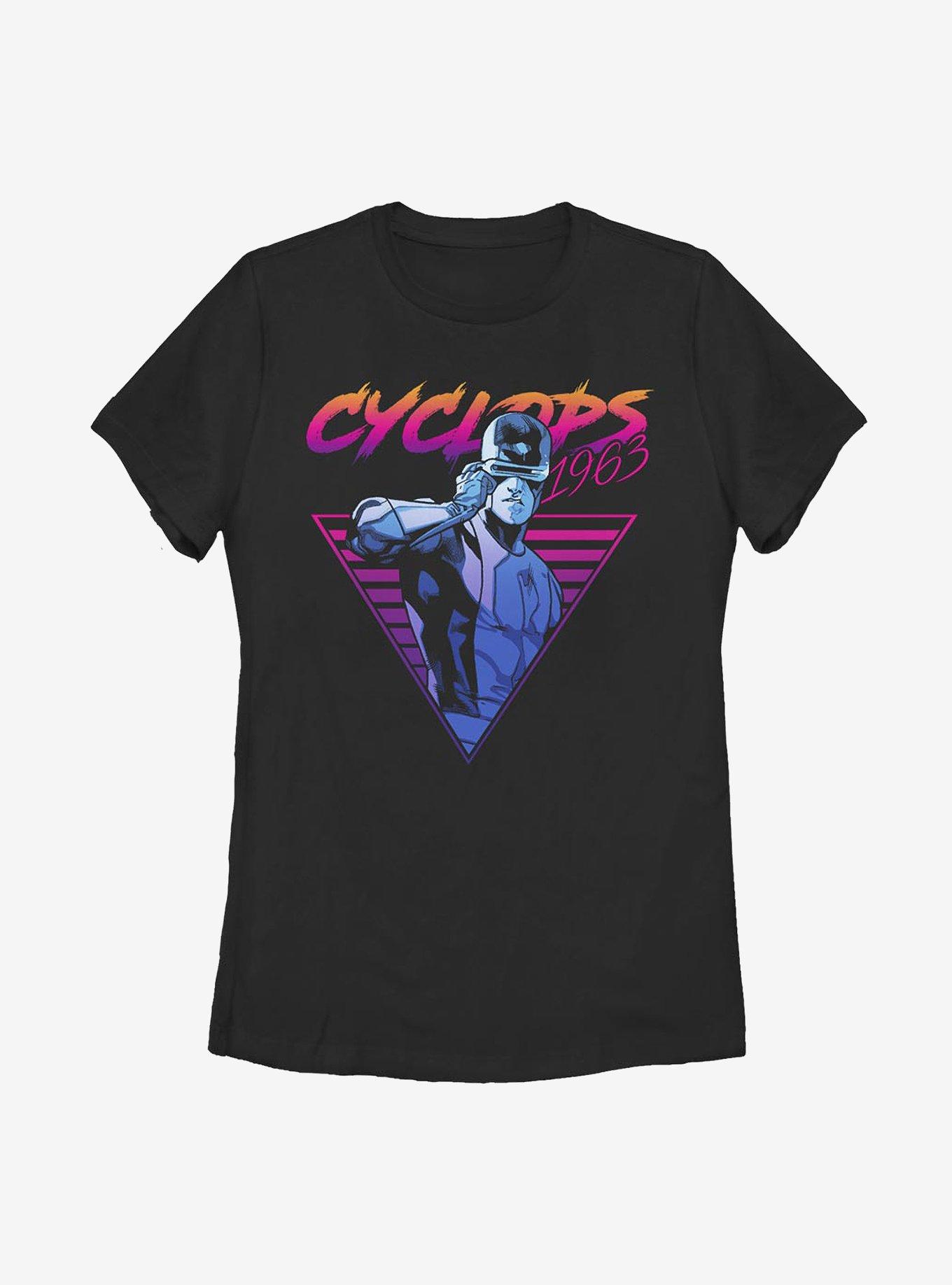 Marvel X-Men Neon Cyclops Womens T-Shirt, BLACK, hi-res