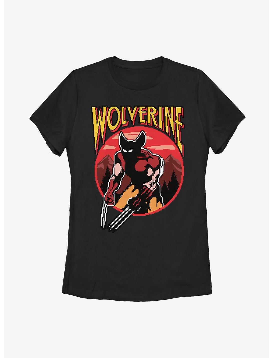 Marvel X-Men Wolverine Nes Game Womens T-Shirt, BLACK, hi-res