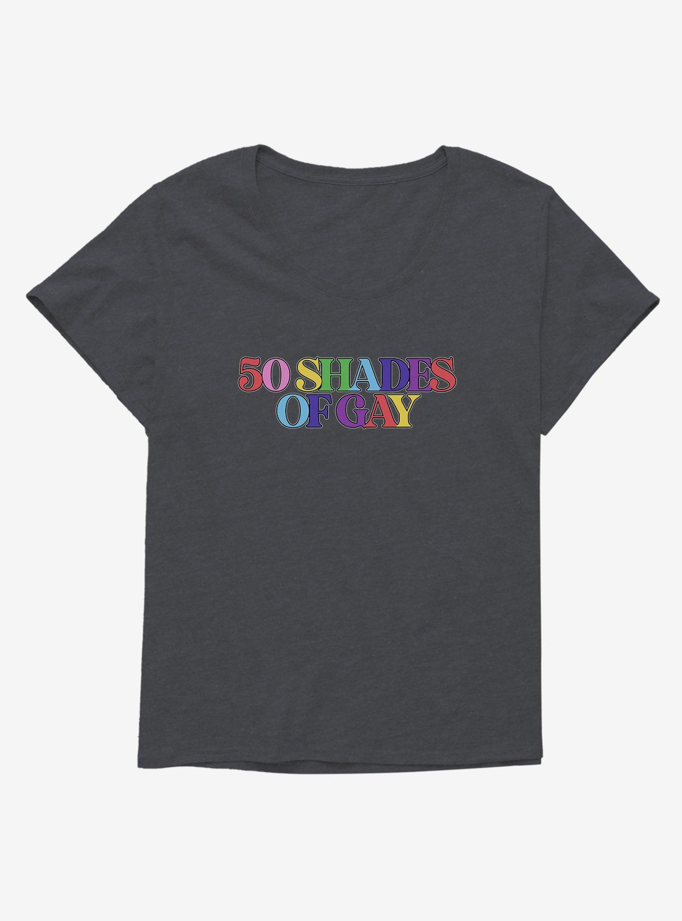 50 Shades Of Gay T-Shirt Plus Size, , hi-res